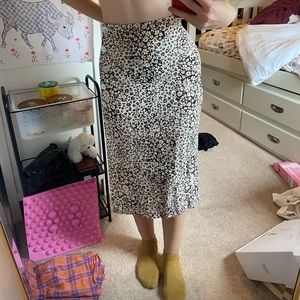 Madewell Floral Midi Skirt